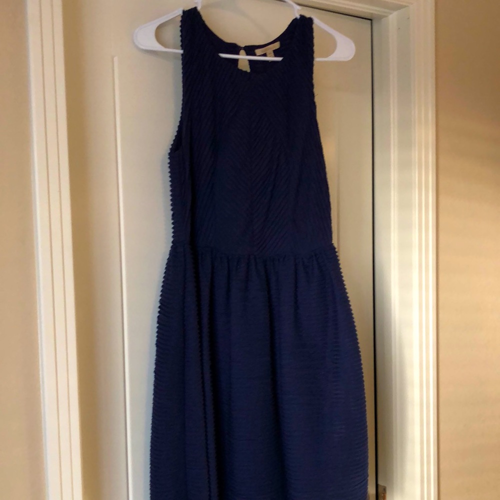 Bordeaux (Anthropologie), Size M, Above the Knee, Blue-Purple Dress